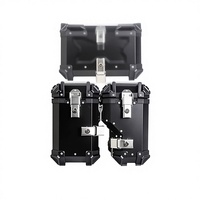 Supports de rangement pour moto en alliage d'aluminium, triple boîte latérale, boîte arrière, boîte de queue, pour 850 900 avec capacité de 38L/45L