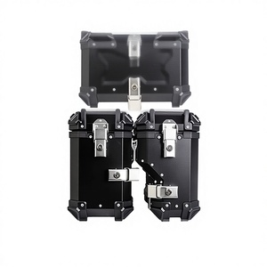 Supports de rangement pour <span class=keywords><strong>moto</strong></span> en alliage d'aluminium, triple boîte latérale, boîte arrière, boîte de queue, pour 850 900 avec capacité de 38L/45L - Product Image 1