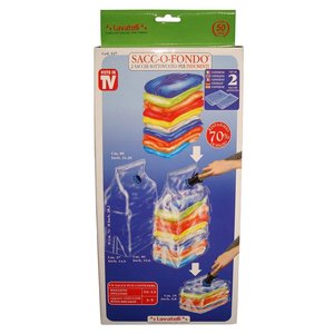 Set sacchi salvaspazio sottovuoto 2 pz (80x35x105cm) SACCOFONDO 527 - Product Image 2