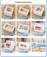 FAVORCRAFTS Maßgefertigte Recycelbare Pyramidenförmige Faltbare Papierboxen mit Griff für Lebensmittelverpackungen Kleine Kuchenboxen Brotkuchenboxen