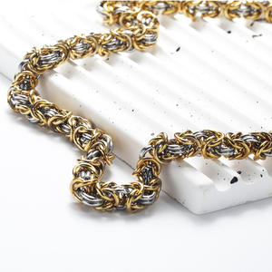 Commerce extérieur <span class=keywords><strong>bijoux</strong></span> explosifs vintage tressé titane <span class=keywords><strong>acier</strong></span> hommes bracelet collier hipster personnalité mode dominatrice a - Product Image 1