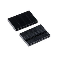 50pcs Dupont Plastique Shell Plug 2.54mm Simple Rangée Dupont Connecteur 1P/2P/3P/4P/5P/6P/7P/8P/9P/10 boîtier P // 12P/13P/16P/20P