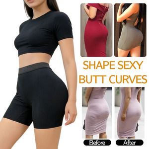 Culotte gainante sexy avec rembourrage fessier et coussinets pour <span class=keywords><strong>les</strong></span> hanches, effet rehausseur de <span class=keywords><strong>fesses</strong></span>, pour un ventre lisse et une silhouette affinée, effet <span class=keywords><strong>fesses</strong></span> artificielles, taille plus - Product Image 3