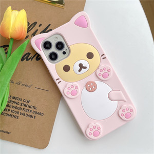 Vente flash - Coques de téléphone portable en silicone antichoc avec des designs de personnages de dessins animés 3D pour les modèles 17/16/15/14/13 Pro Max - Product Image 2