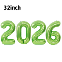 Ballons personnalisés en Mylar doré de 32 pouces, personnalisables, logo, ballon à l'hélium, nouvel an, anniversaire, fête de naissance, accessoire de fête