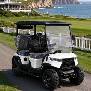 Carrito de Golf Eléctrico de Litio de 4 Plazas con Color Personalizable, Carrito de Golf Todoterreno con Suspensión Independiente, Llantas de 12-14 Pulgadas y Bi - Product Image 1