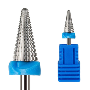 Fraise conique professionnelle en carbure de tungstène pour ongles, sans vibration, pour le retrait de gel, fraise électrique de manucure - Product Image 6