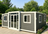 Maison mobile modulaire extensible et pliable, maison préfabriquée en conteneur portable pour une vie en station balnéaire, installation facile