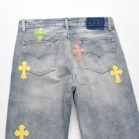 Jeans tendance DiZNEW stylés pour hommes Jeans décontractés pour hommes taille Puls Jeans de qualité avec logo personnalisé jeans de qualité pour hommes et patchs d'usine