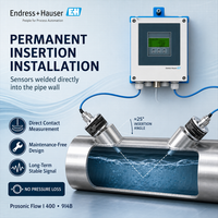 Proline Prosonic Flow I 400 9I4B Insertion Ultrasonic Flow Meter Two Path Bidirectional Heartbeat Flowmet