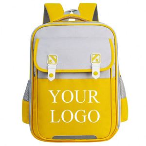 Sac à dos scolaire personnalisé en usine pour étudiants avec logo, cadeau pour réduire la charge des enfants avec inscriptions imprimées - Product Image 1