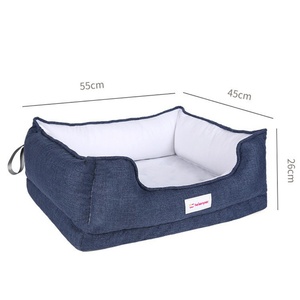 Customization Available Excellent Comfort Ultra-Soft Corduroy/Linen Pet <b>Mat</b> Stylish Durable Non Slip Chew-Resistant Foldable Dog - Product Image 2