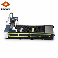 Machine de découpe laser à fibre CorBeil 3KW la plus vendue, découpeuse laser CNC avec rails de guidage Cypcut HIWIN et Schneider pour l'acier inoxydable