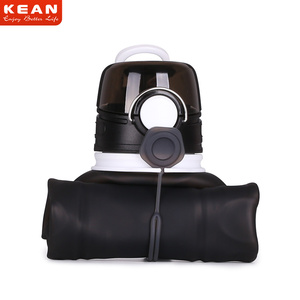 Bouteille d'eau pliable en silicone KEAN, dernier design, 1L - Product Image 4