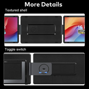 Monitor Triple LCD de 16 Pulgadas Tipo C 1080p, Pantalla Extensible Doble para Laptop - Product Image 5