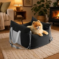 Coussin chauffant en coton pour animaux de compagnie, tapis de couchage rembourré et chaud pour chiens et chats, portable, confortable, pour voyage, siège de voiture, coussin doux pour petits animaux