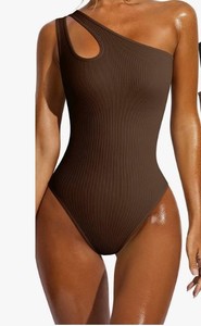 Custom 2024 Cross-border Foreign Trade Mujeres Slant Collar One-shoulder Sexy One-piece Vest Body - Product Image 3