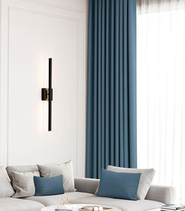 Elegante Tenda Oscurante Comfort Wave in Poliestere/Lino, Design Ecologico e Moderno per Soggiorno - Product Image 1