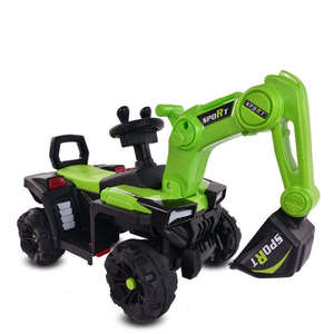 Veicolo da costruzione per escavatore elettrico Unisex giocattolo per <span class=keywords><strong>bambini</strong></span> può sedersi a batteria <span class=keywords><strong>macchina</strong></span> con gancio di plastica a distanza - Product Image 3