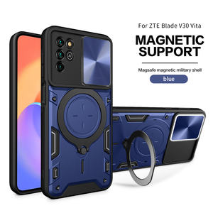 Para <span class=keywords><strong>ZTE</strong></span> <span class=keywords><strong>Blade</strong></span> <span class=keywords><strong>V30</strong></span> <span class=keywords><strong>Vita</strong></span> A31 Plus Car Mount Ring Stand Back Cover Slide Window Camera Protection Armor Phone Case - Product Image 4