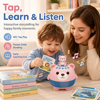 Machine à histoires éducative NFC pour enfants, cartes NFC interactives pour lecteur MP3, audio sans écran pour tout-petits et enfants, matériau ABS