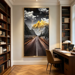 <span class=keywords><strong>Pintura</strong></span> <span class=keywords><strong>de</strong></span> Porcelana con Paisaje <span class=keywords><strong>de</strong></span> <span class=keywords><strong>Montaña</strong></span> Dorada, Arte <span class=keywords><strong>de</strong></span> Pared <span class=keywords><strong>de</strong></span> Lujo con LED para Decoración del Hogar, <span class=keywords><strong>Pintura</strong></span> para Entrada, Venta al Por Mayor <span class=keywords><strong>de</strong></span> Fábrica - Product Image 5
