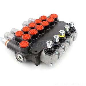 วาล์วควบคุมทิศทางไฮดรอลิกแบบหลายทางรวม P80-G34-G12-2QTW-YW-2QTW ขนาด 80 ลิตร/นาที แบบหกทาง ควบคุมด้วยมือ - Product Image 1