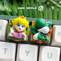 Keycaps en résine Super Mario pour clavier mécanique MX, impression 3D, design Corgi OEM