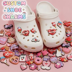 Chaussons Cadeau pour la <span class=keywords><strong>Saint</strong></span>-<span class=keywords><strong>Valentin</strong></span>, Accessoires, Charmes de Chaussures Mignons en Forme de Cœur, Cadeau Promotionnel Chaud, Décoration, Charmes de Chaussures Personnalisés pour Chaussures - Product Image 1