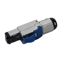 Cat7 konektor tanpa rol berpelindung RJ45 cat6a cat8 bidang terminasi steker keystone jack