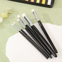 Set de pinceaux à sec pour peinture miniature-6PC Pinceaux miniatures professionnels pour maquettes, maquettes de peinture