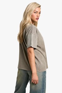 Women's Oversized Solid Color Cotton T-Shirt Crew <b>Neck</b> Loose Fit Short Sleeve Casual Jersey <b>Top</b> All Seasons Wear - Product Image 6
