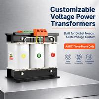 Transformateur de contrôle triphasé sur mesure 2500VA à double enroulement, bobine en cuivre, noyau en acier, 50 Hz 60 Hz, alimentation industrielle