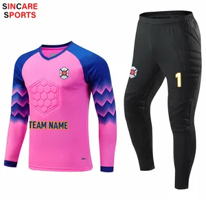 Goalkeeper jersey Soccer Goalie jerseys stock plain football jersey factory