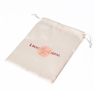 Bolsa de Regalo de Joyería Elegante y Lujosa con Cordón de Satén, Bolsa de Almacenamiento de Cosméticos con Aspecto de Seda Suave, Accesorios de Viaje - Product Image 5