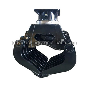 Grappin hydraulique TDC 04 pour excavatrice de 5 à 9 tonnes - Grappin de démolition et de tri pour bois/bois de construction/roches avec moteur - Product Image 2