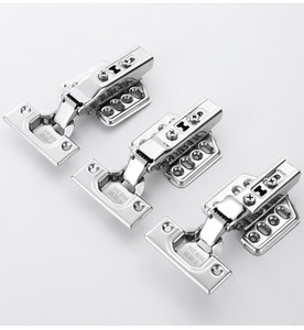 Charnière hydraulique traditionnelle en acier inoxydable pour armoires de cuisine et d'hôpital - Demi-mortaise, épaisseur 3 mm, angle d'ouverture 90° - Product Image 5