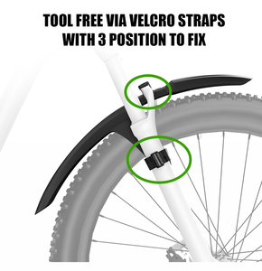 Guardabarros para Bicicleta RBRL Alargado 27.5'' 29'' <span class=keywords><strong>MTB</strong></span>, Extensión de Guardabarros para Bicicleta, Instalación Rápida, Protección para Bicicleta Eléctrica - Product Image 2