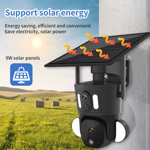 Caméra de sécurité solaire 4G 4K 8MP, double objectif 4MP, écran sans fil, caméra PTZ <span class=keywords><strong>extérieure</strong></span> WiFi avec panneau solaire, connectée au téléphone mobile - Product Image 4