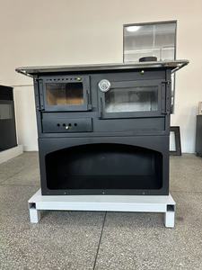 Estufa <span class=keywords><strong>de</strong></span> Cocina Portátil Moderna <span class=keywords><strong>de</strong></span> Acero <span class=keywords><strong>de</strong></span> Alta Eficiencia, Horno para Barbacoa Interior, Chimenea Independiente <span class=keywords><strong>de</strong></span> <span class=keywords><strong>Leña</strong></span>, Decorativa en Negro - Product Image 6