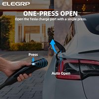 Chargeur mural pour véhicule électrique Tesla niveau 2 ELEGRP, 40A 9,6 kW, station de recharge pour véhicule électrique, chargeur de véhicule électrique domestique, prise NEMA 14-50