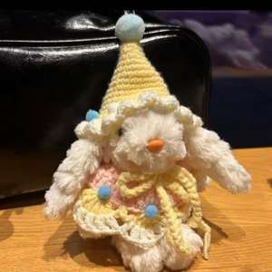 دمية أرنب لطيفة وناعمة بآذان متدلية، هدية عيد الحب، سلسلة مفاتيح، زينة للحقائب - Product Image 2