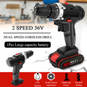 Perceuse-visseuse sans fil portable rechargeable 21V, multifonctionnelle, pour usage domestique, kit d'outils sans fil à batterie - Product Image 4