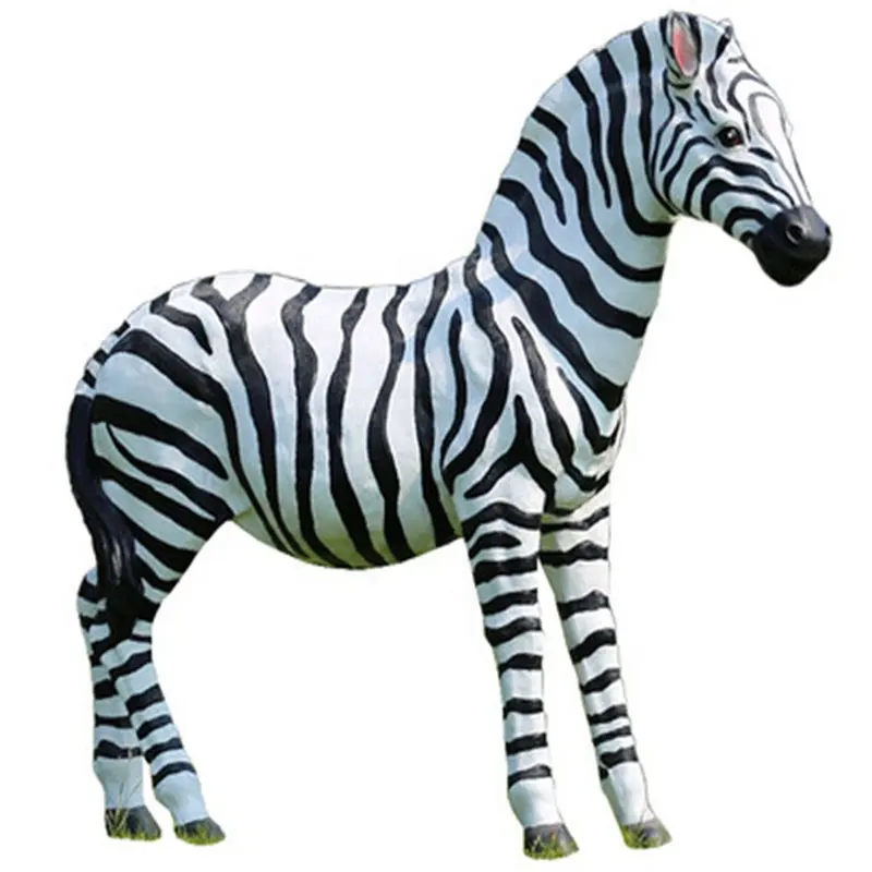 Flair Patung Taman Patung Resin, Patung Liar Afrika Dataran Zebra Resin