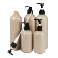 Bouteille en plastique vide pour brume fine, 100ml, 250ml, 300ml, 500ml, 16oz, ambre, blanc, transparent, pour nettoyage d'ambiance, avec pulvérisateur à gâchette en bambou