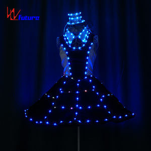 Gonna Corta LED Luminosa Stile Vintage Hepburn, Elegante a <span class=keywords><strong>Vita</strong></span> <span class=keywords><strong>Alta</strong></span>, Linea A, per Feste, Club, Spettacoli Teatrali, <span class=keywords><strong>Costume</strong></span> per Donne - Product Image 5