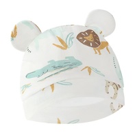 Gorro con Capucha Doble para Bebés Recién Nacidos, Estilo Europeo y Americano, de Algodón, Cortavientos, 8922046