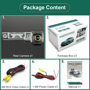 Mccd/Sony AHD 1080p xe phía sau xem đảo ngược máy ảnh cho Volkswagen VW TOURAN <span class=keywords><strong>T5</strong></span> T30 vận chuyển/Caravelle multivan Sagitar xe - Product Image 3