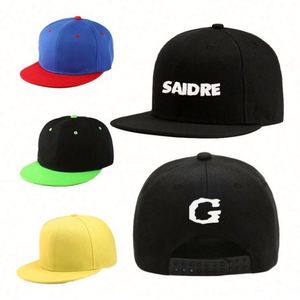 Customized Hip Hop Checkered Leaf Patterns <b>Men</b> Outdoor <b>Flat</b> Brim 3D Embroidery Snapback Hat Logo Sports Snapback <b>Caps</b> Wholesale - Product Image 4