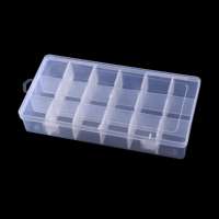 Impression personnalisée 6 8 10 18 24 36 grilles boîte de séparation en pp transparente boîtes de rangement en plastique pour vis